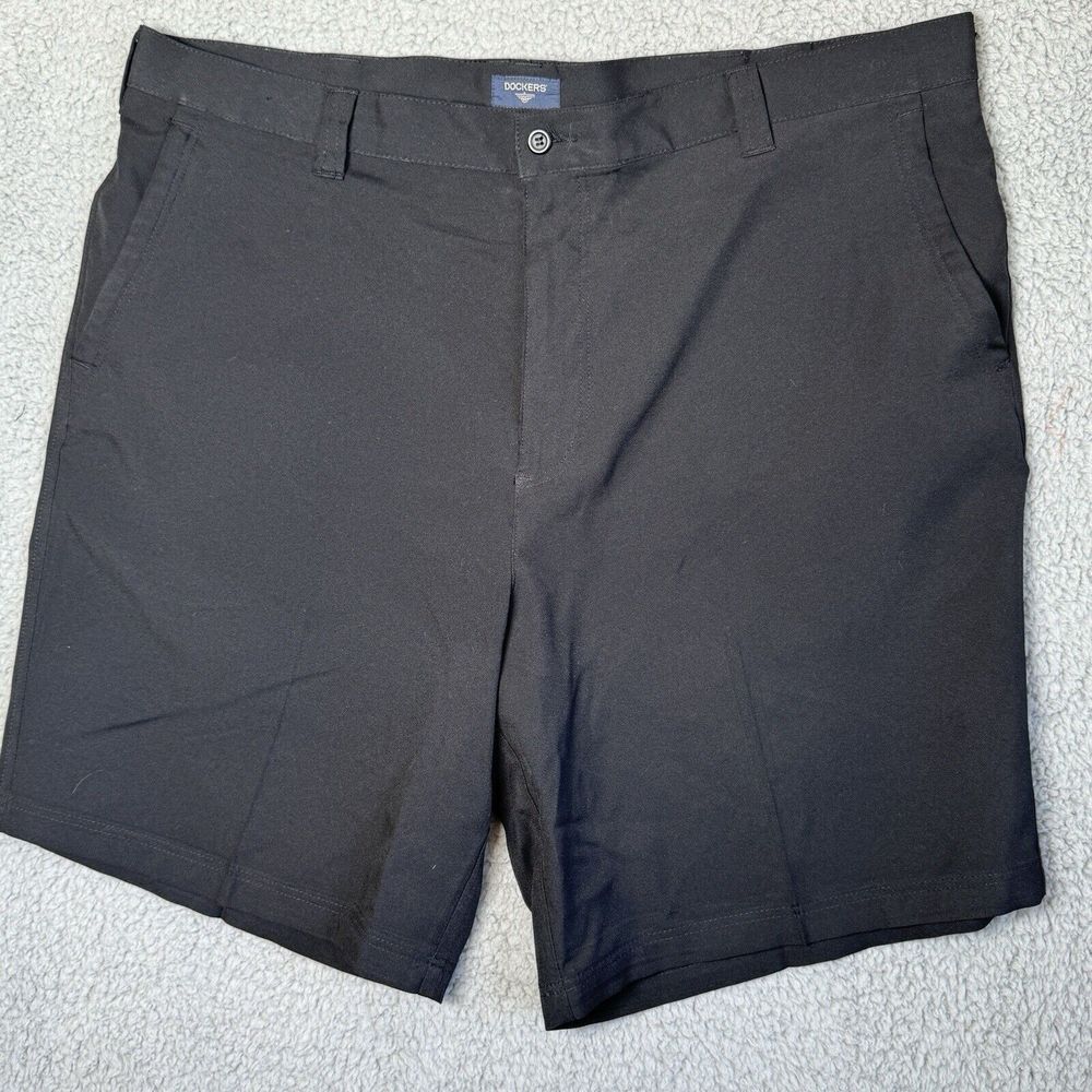 Dockers‎ Shorts Mens Black Straight Classic 9in Shorts Size 42